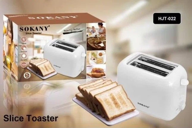 Кухонный тостер с поддоном/для различных видов хлеба/DELICIOUS TOAST/простое управление/6 режимов/2 ломтика/нержавеющая сталь/HJT-022/белый - фотография № 2