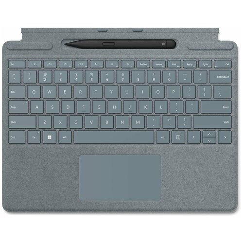 Клавиатура Microsoft Surface Pro X/8/9 Signature Keyboard Ice Blue + Slim Pen 2 microsoft surface pro 8 signature keyboard platinum