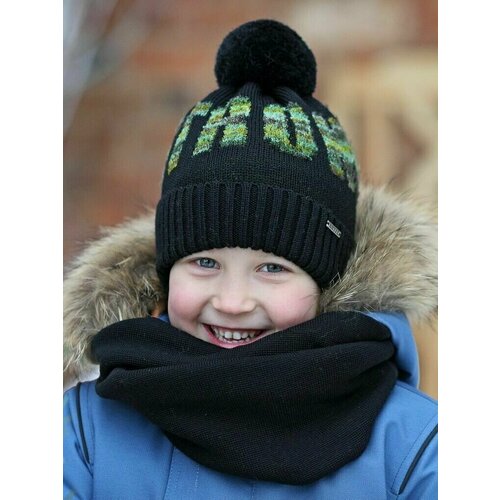 фото Шапка artel, размер 48, черный