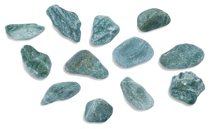 Камни "Нефрит" шлифованный для эл. печей, фракция от 8 до 12 см