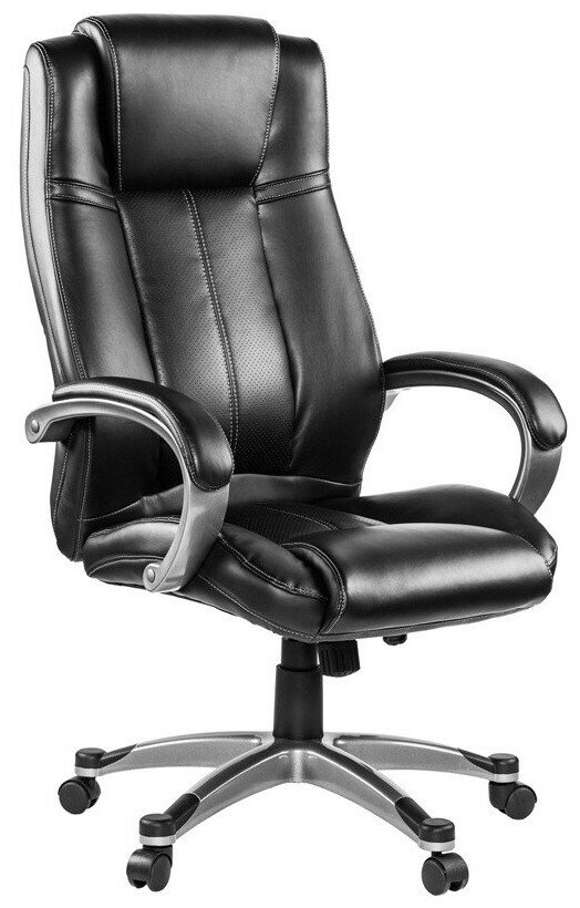 Кресло BN_Dp_Руководителя EChair-604 RT рецикл. кожа черная. 299464