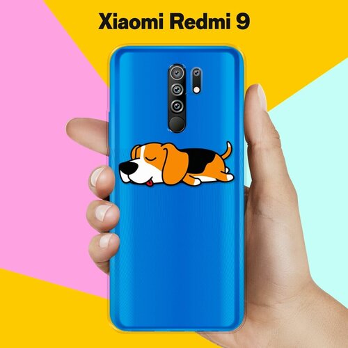 Силиконовый чехол Уставший бигль на Xiaomi Redmi 9 силиконовый чехол уставший бигль на xiaomi redmi note 7 pro