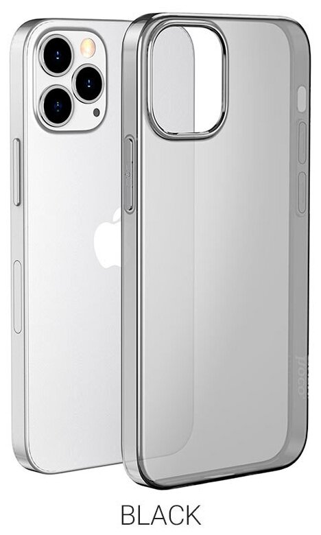 Чехол HOCO TPU Light Series для iPhone 12 Mini 5.4", темно-прозрачный