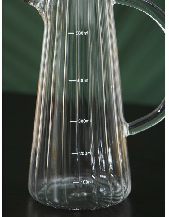 Бутыль стеклянная для соусов и масла с бамбуковой крышкой «Дафна», 500 мл - фотография № 6