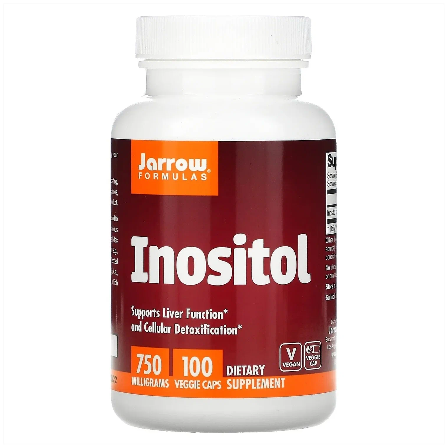 Капсулы Jarrow Formulas Inositol, 150 г, 100 шт.