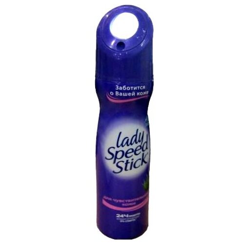 Lady Speed Stick Дезодорант-антиперспирант Алоэ Защита для чувствительной кожи, спрей, 150 мл