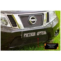 Защитная сетка и зимняя заглушка решетки переднего бампера Nissan Terrano 2014-2015, Terrano 2016-