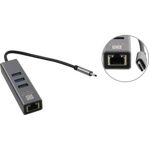 Внешняя сетевая карта 5bites UA3C-45-12BK сетевая карта usb 2 0 ethernet rj45 10 100