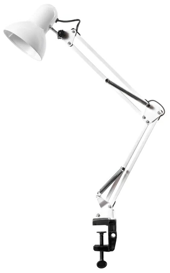 Ultra LIGHT Настольный светильник (МТ2012) на струбцине, белый глянец, 60 Вт, Е27