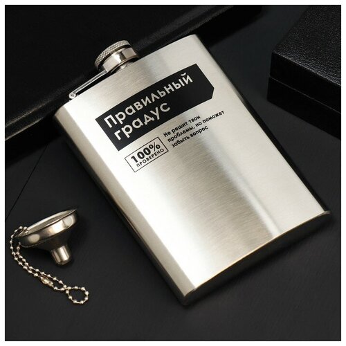 Фляжка с воронкой Правильный градус 240 мл 577₽