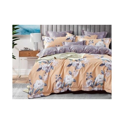 фото Asabella комплект постельного белья семейный, печатный сатин 1462-7