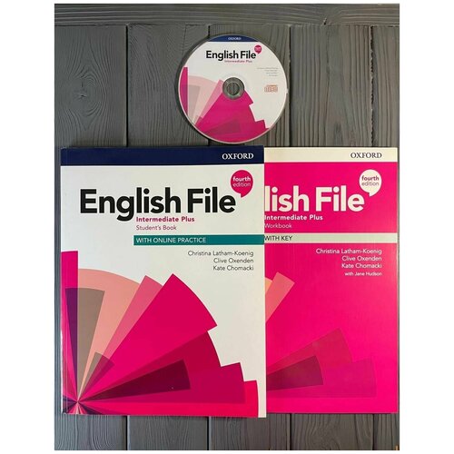 Комплект English File (Fourth Edition): Intermediate Plus. Student's Book+Work Book (учебник+тетрадь) + CD