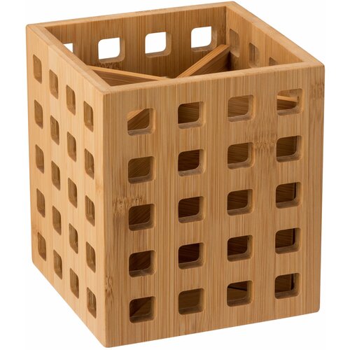 Подставка для столовых 12x12x14 см приборов бамбук цвет бежевый 1778₽