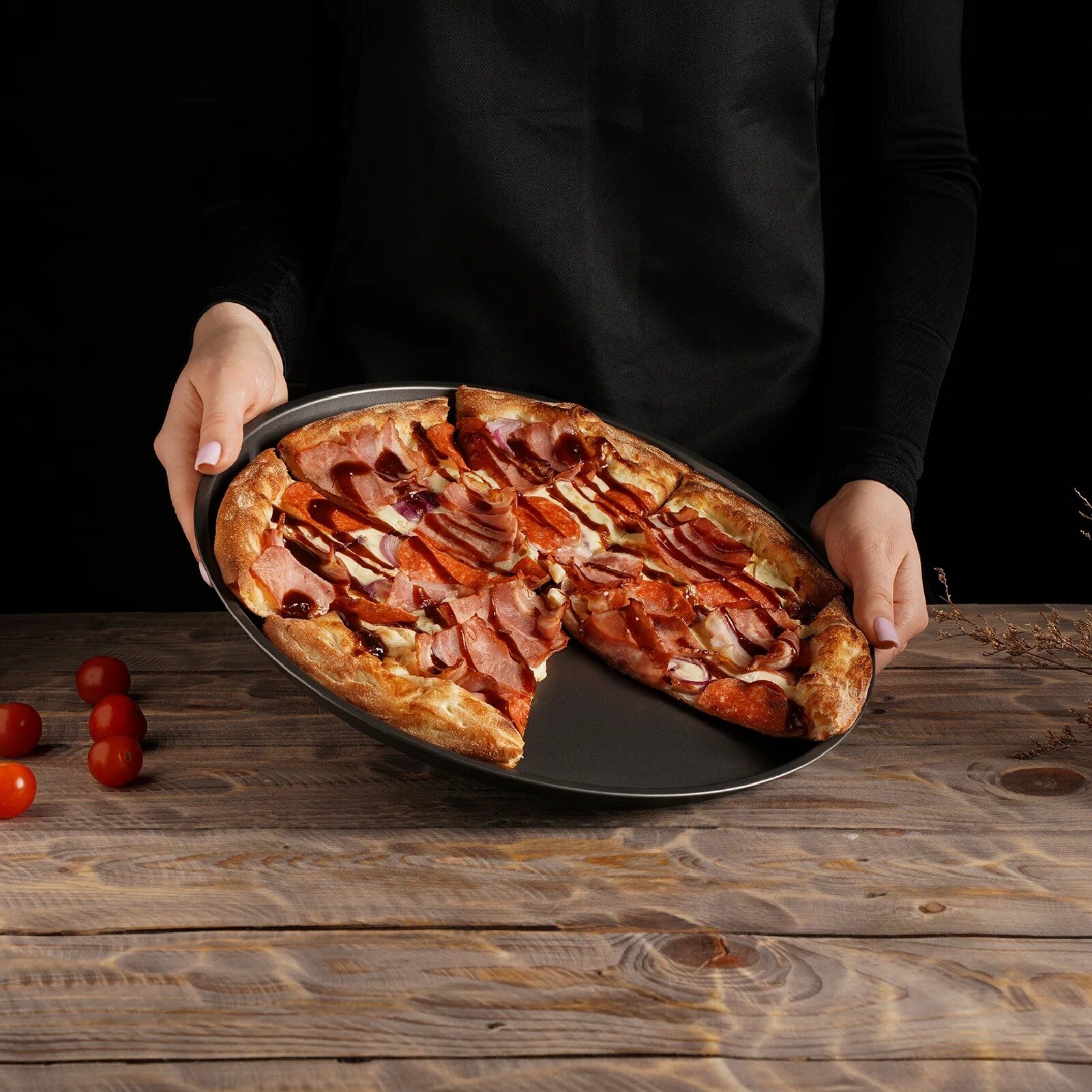 Форма для пиццы Доляна Жаклин. Пицца, 117850, 3 шт., 24 см, 31х31 см - фотография № 13