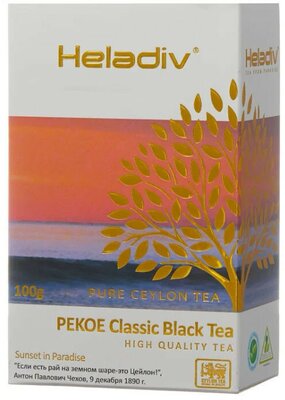 Чай Heladiv PEKOE Classic Black Tea (Классический Черный Чай), листовой, 100г