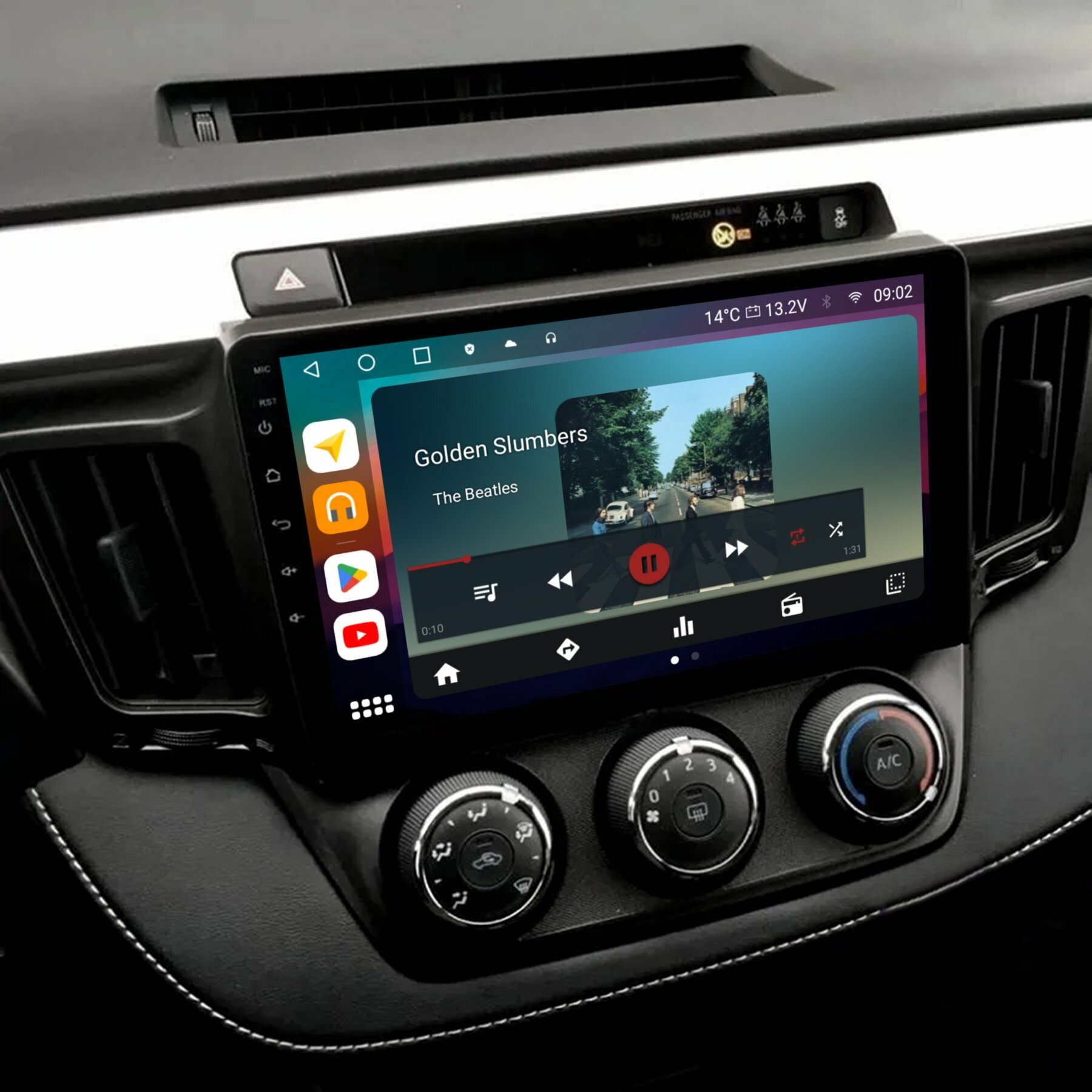 Штатная магнитола Wide Media Toyota RAV4 2012 - 2019 / Android 10, 10 дюймов, 4/32GB, 8 ядер, DSP, 4G