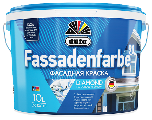 Краска фасадная Dufa Fassadenfarbe RD90 матовая (10л)