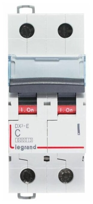 DX3-E 407275 Автоматический выключатель двухполюсный 10А (6 кА, C) Legrand - фото №4