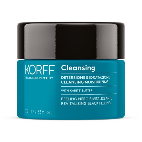 KorffОчищающий тонизирующий черный скраб для лица Cleansing Revitalizing Black Peeling 75мл