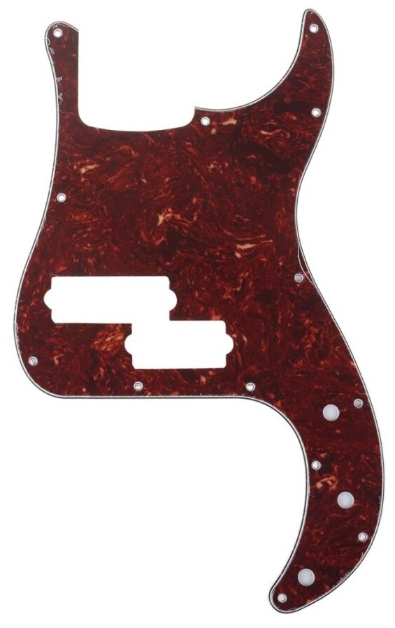 MX1396BT Защитная накладка 5-струнной бас-гитары Precision Bass, 4 сл, черепаший панцирь, Musiclily