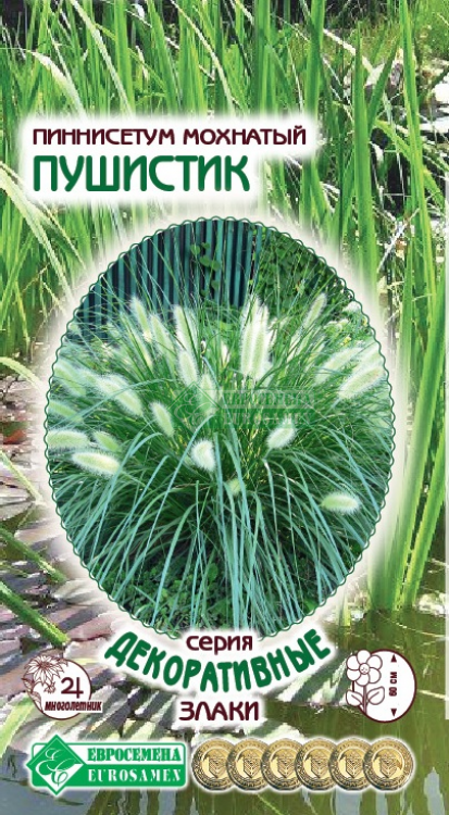 Семена Пеннисетума мохнатого "Пушистик" (5 семян) серия "Декоративные злаки"