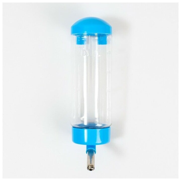 DIIL Поилка для клетки, 500 мл, 9 х 6,5 х 23 см, голубая