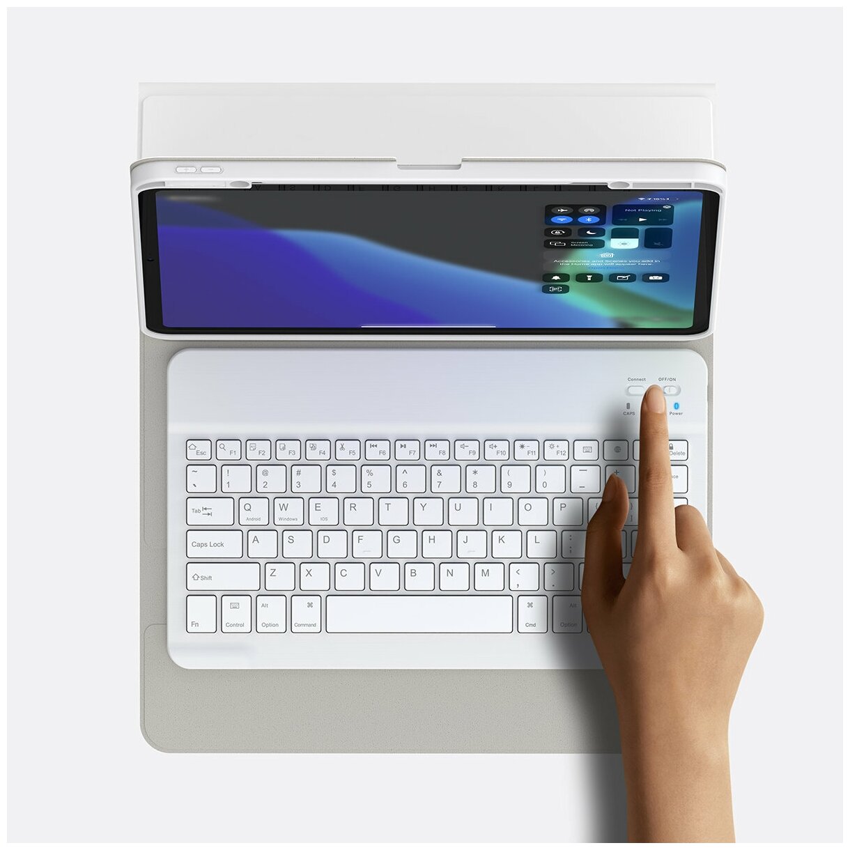 Чехол с клавиатурой для планшета Baseus Brilliance Detachable Keyboard Case для iPad Pro 12.9" (2018/2020/2021), Белый