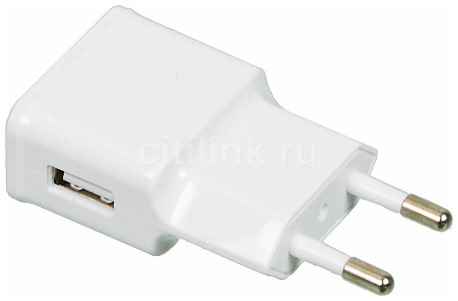 Сетевое зарядное устройство BURO TJ-159w, USB, 2.1A, белый