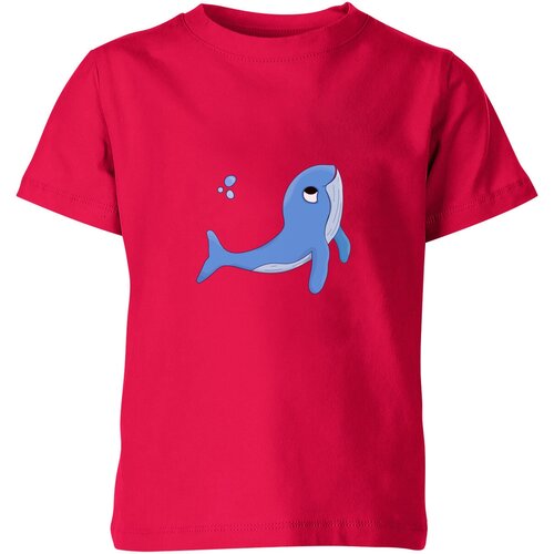 Футболка Us Basic, размер 14, розовый детская футболка синий кит 104 белый