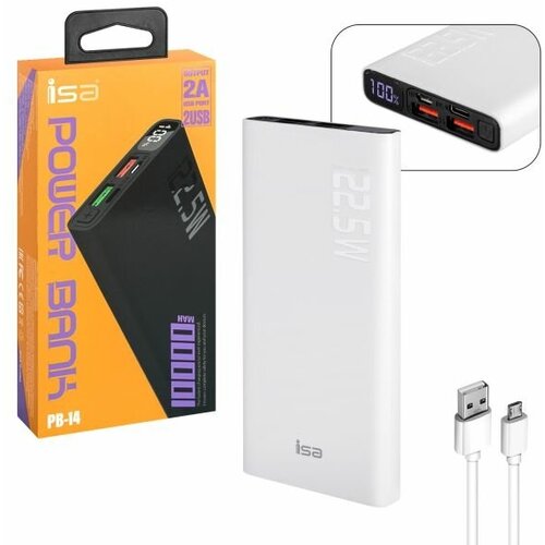 Внешний аккумулятор ISA PB-14 10000mAh White 165100₽