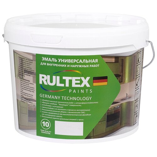 Эмаль универсальная глянцевая RULTEX 0,9 кг