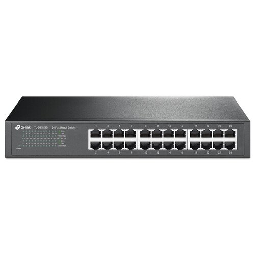 Коммутатор 24-port Gigabit DesktopRachmount Switch 24 101001000M RJ45 ports 13-inch steel case TL-SG1024D 997700₽