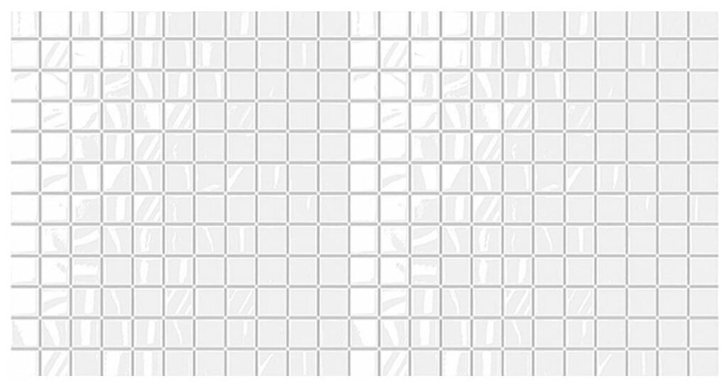 Панель ПВХ Мозаика Белая (480 х 955 мм) - фотография № 1