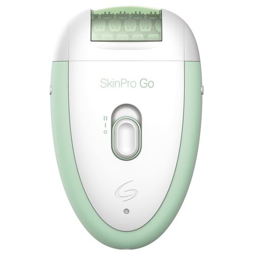 Эпилятор GA.MA SKINPRO GO 2, White/Green эпилятор philips bre235 00 2 скорости 2 насадки от сети бело розовый