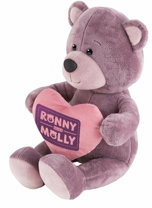 Мягкая Игрушка Мишка Ронни с Сердечком, 21 см Ronny&Molly RM-R012-21