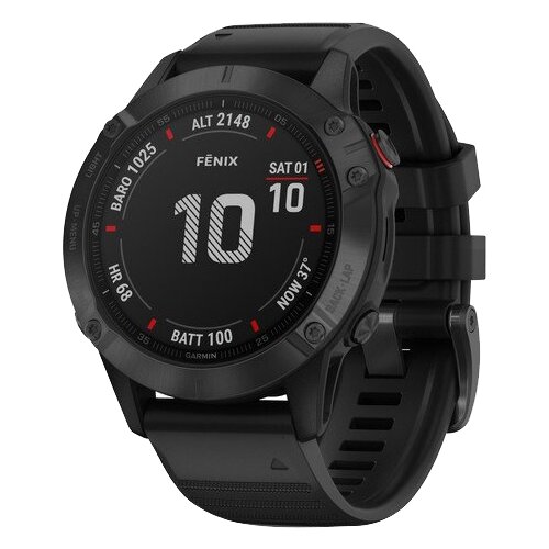 фото Спортивные часы garmin fenix 6 pro, черный / серый