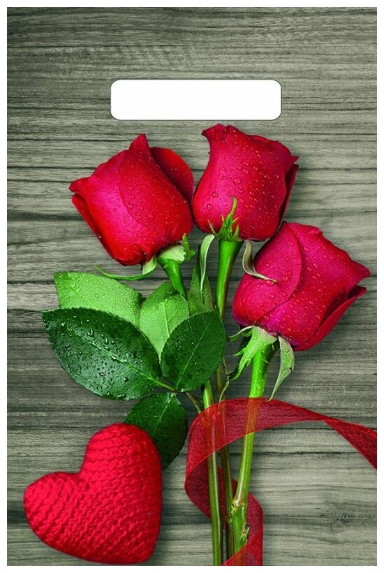 Пакет полиэтиленовый Миленд прямоугольный "Свежие розы" 30х0,3х20 см - фотография № 2