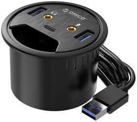 USB- концентратор orico DESK-2U1C (черный)