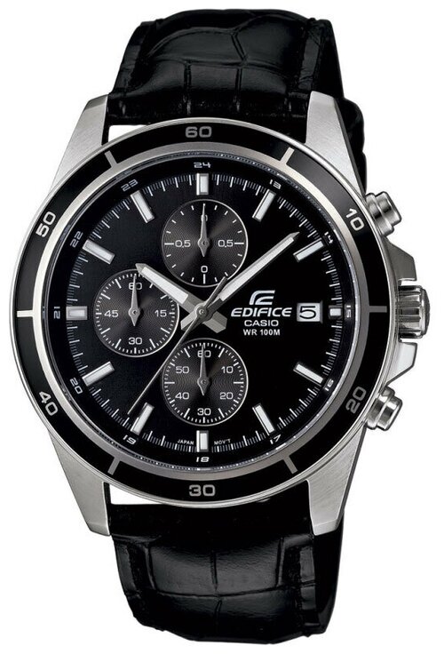 Наручные часы CASIO Edifice EFR-526L-1A, черный, серебряный