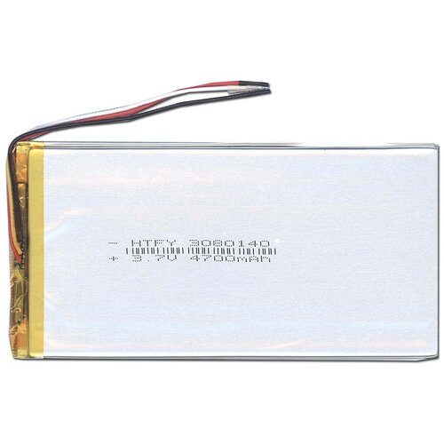 Аккумулятор Li-Pol (батарея) 3*80*140мм 3pin 3.7V/4700mAh