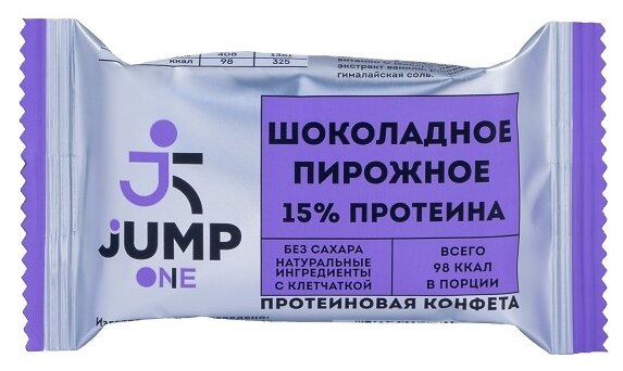 Конфета протеиновая "Шоколадное пирожное" Jump 30 г - фотография № 1