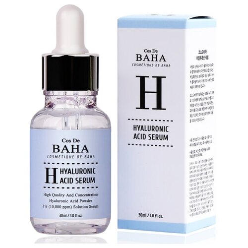 COS DE BAHA HS Hyaluronic Acid Serum Интенсивно увлажняющая сыворотка для лица с гиалуроновой кислотой, 30 мл cos de baha сыворотка увлажняющая с гиалуроновой кислотой hyaluronic acid serum hs 60мл