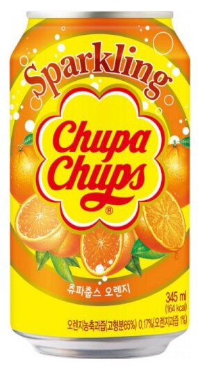 Напиток Chupa Chups Sparkling Orange 0.345л - фотография № 1