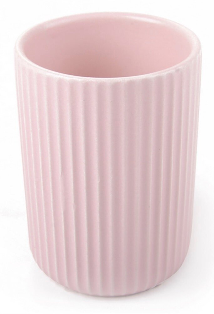 Стакан для зубных щеток Плиссе CE1610TA-TB керамика, розовый