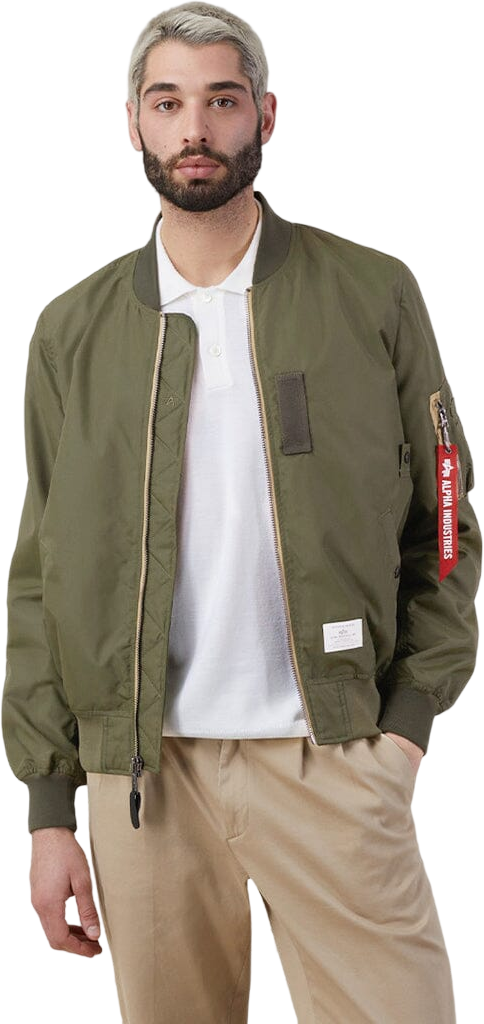 Бомбер ALPHA INDUSTRIES, размер L, зеленый