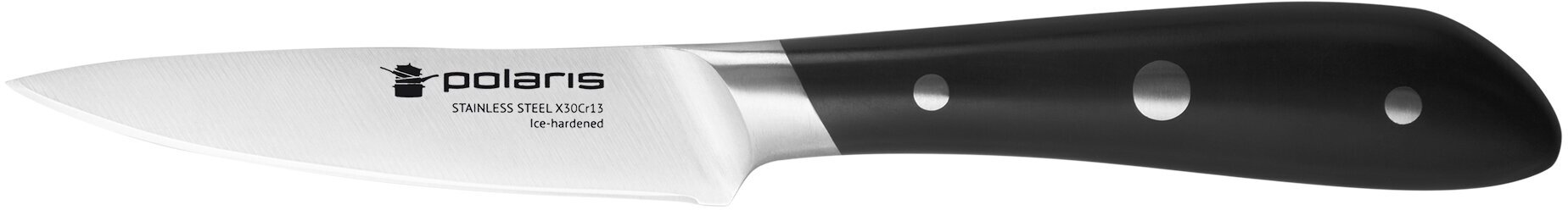 Набор ножей кухон. Polaris Solid-3SS (015214) компл.:3шт черный - фото №2