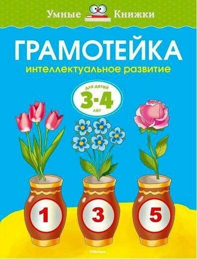 Земцова О. Н. Грамотейка. Интеллектуальное развитие детей 3-4 - х лет. Умные книжки 3-4 года