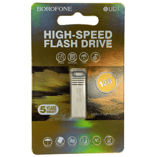 USB Flash Drive 128Gb - Borofone BUD1 Nimble USB 2.0