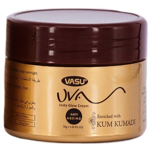 масло кумкумади омолаживающее kum kumadi vasu 50 мл UVA Insta Glow Cream крем для лица, 50 мл