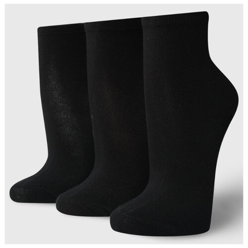 фото Носки твое a6187, 3 пары, размер one size (35-41), черный